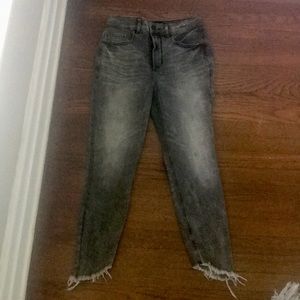 Express High Rise stretch ankle denim jeans